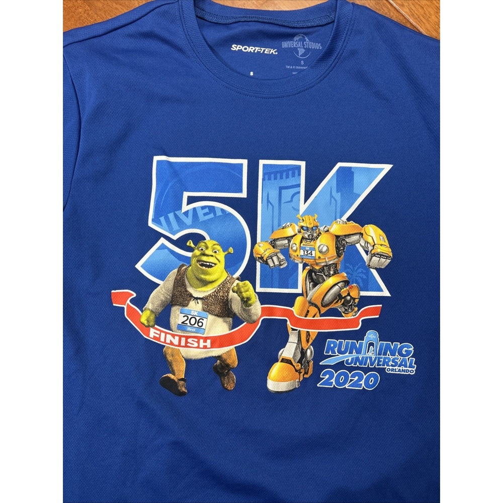 Sport-Tek Unisex 5K 2020 Running Universal Shrek Bumblebee Short Sleeve Shirt S
